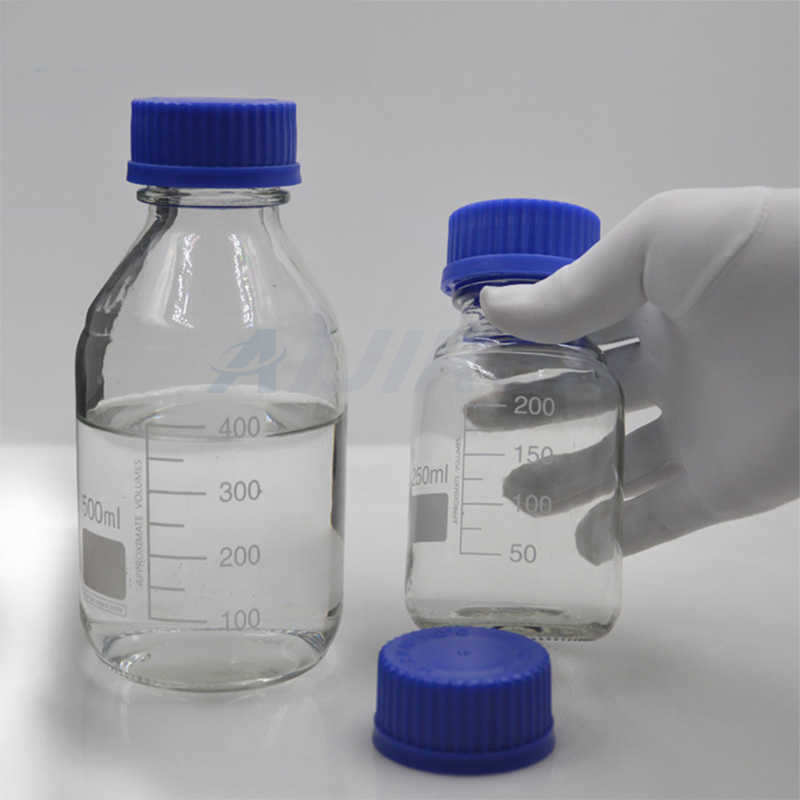 High quality manufacturing graduated reagent bottle 250ml with narrow mouth for media